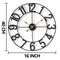 Sorbus Large Wall Clock for Living Room Decor - Numeral Wall Clock for Kitchen - 16-inch Wall Clock Decorative